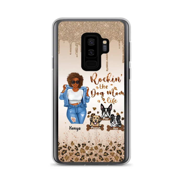 Custom Personalized Dog Mom Phone Case - Up to 3 Dogs - Rockin' The Dog mom Life