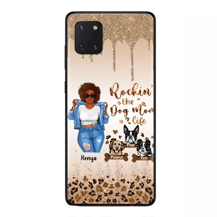 Custom Personalized Dog Mom Phone Case - Up to 3 Dogs - Rockin' The Dog mom Life