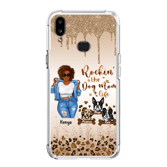 Custom Personalized Dog Mom Phone Case - Up to 3 Dogs - Rockin' The Dog mom Life