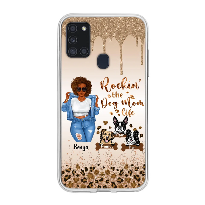 Custom Personalized Dog Mom Phone Case - Up to 3 Dogs - Rockin' The Dog mom Life