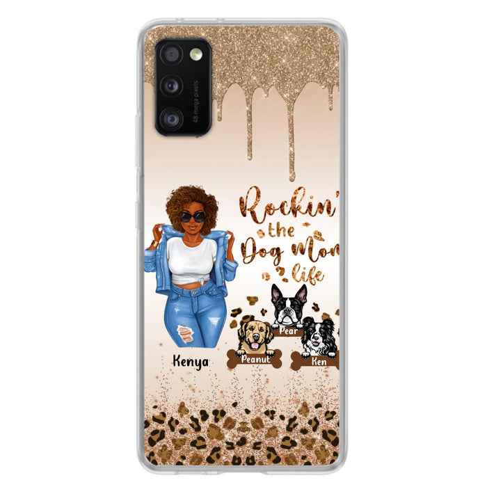 Custom Personalized Dog Mom Phone Case - Up to 3 Dogs - Rockin' The Dog mom Life