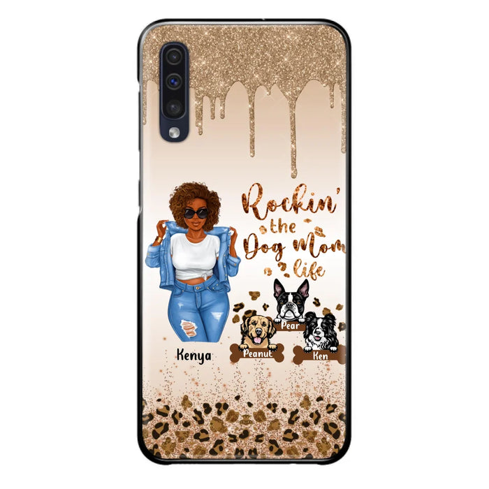 Custom Personalized Dog Mom Phone Case - Up to 3 Dogs - Rockin' The Dog mom Life