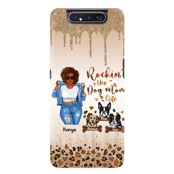 Custom Personalized Dog Mom Phone Case - Up to 3 Dogs - Rockin' The Dog mom Life