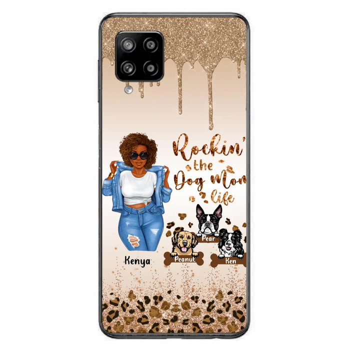 Custom Personalized Dog Mom Phone Case - Up to 3 Dogs - Rockin' The Dog mom Life