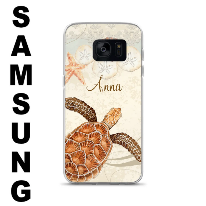 Custom Personalized Sea Turtle Phone Case - Best Gift For Turtle Lover's - Case For iPhone, Samsung and Xiaomi - DTJ0EN