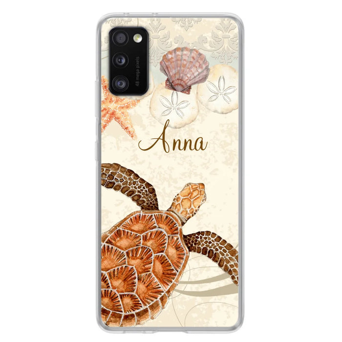 Custom Personalized Sea Turtle Phone Case - Best Gift For Turtle Lover's - Case For iPhone, Samsung and Xiaomi - DTJ0EN