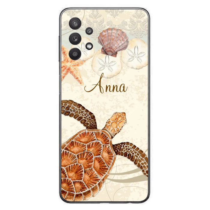 Custom Personalized Sea Turtle Phone Case - Best Gift For Turtle Lover's - Case For iPhone, Samsung and Xiaomi - DTJ0EN