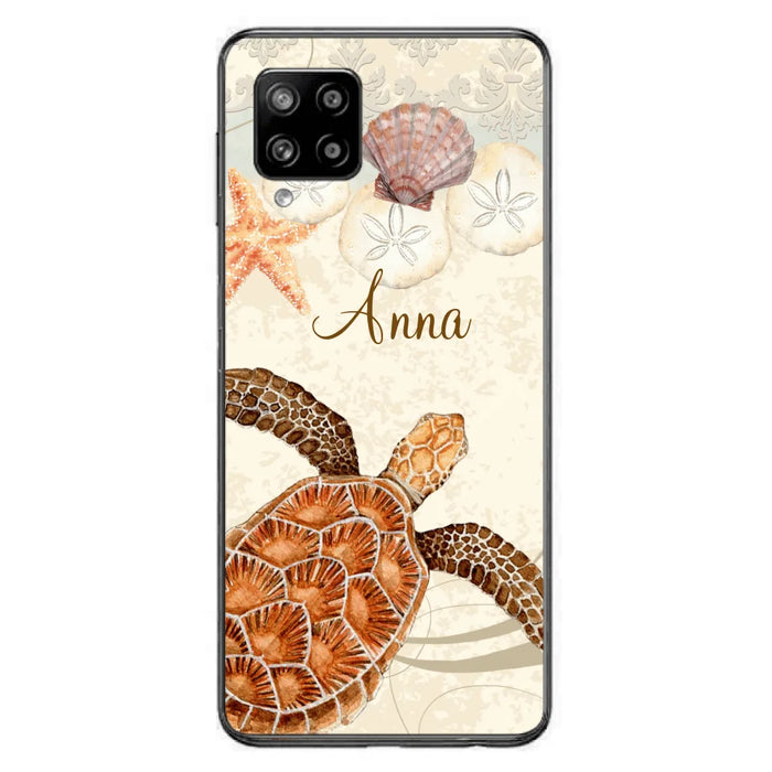 Custom Personalized Sea Turtle Phone Case - Best Gift For Turtle Lover's - Case For iPhone, Samsung and Xiaomi - DTJ0EN