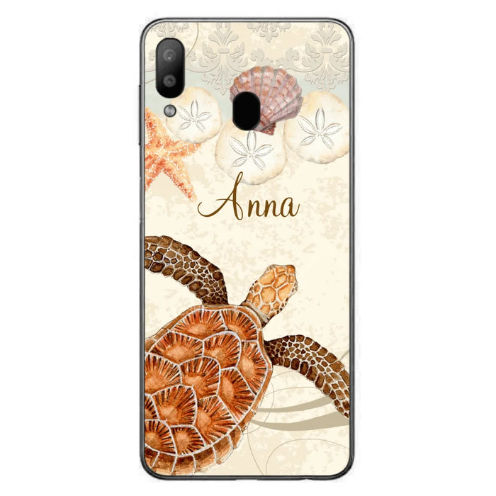 Custom Personalized Sea Turtle Phone Case - Best Gift For Turtle Lover's - Case For iPhone, Samsung and Xiaomi - DTJ0EN