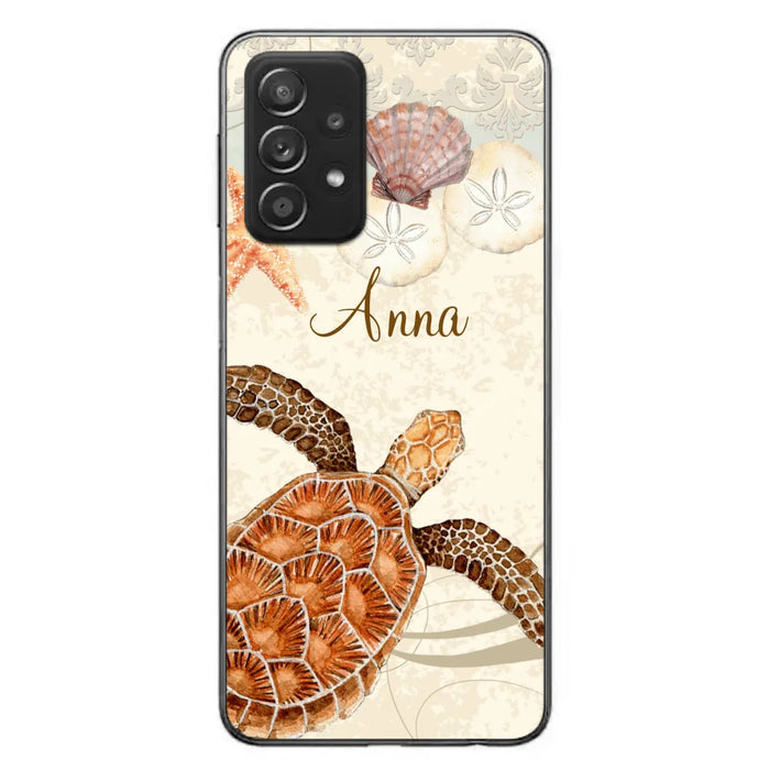 Custom Personalized Sea Turtle Phone Case - Best Gift For Turtle Lover's - Case For iPhone, Samsung and Xiaomi - DTJ0EN