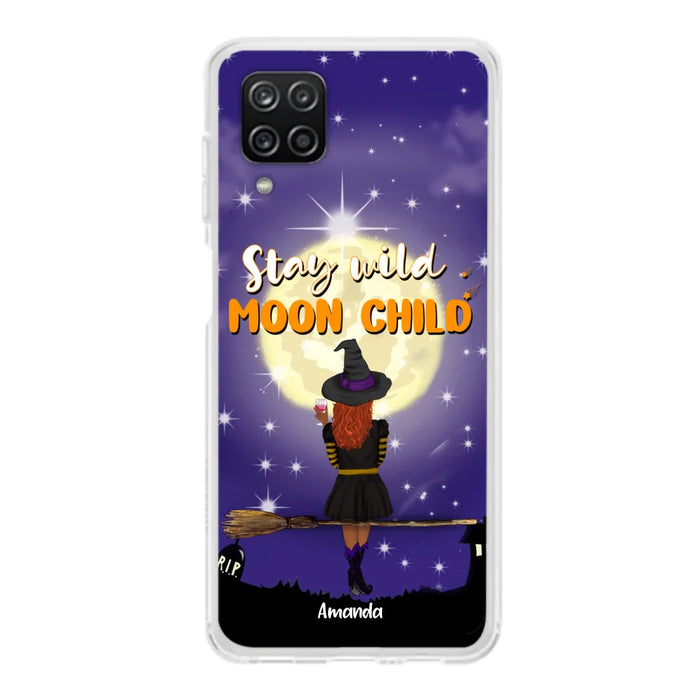 Custom Personalized Witchy Phone Case - Up to 3 Pets- Stay Wild Moon Child - Phone Case For iPhone, Samsung - OCEL9Z