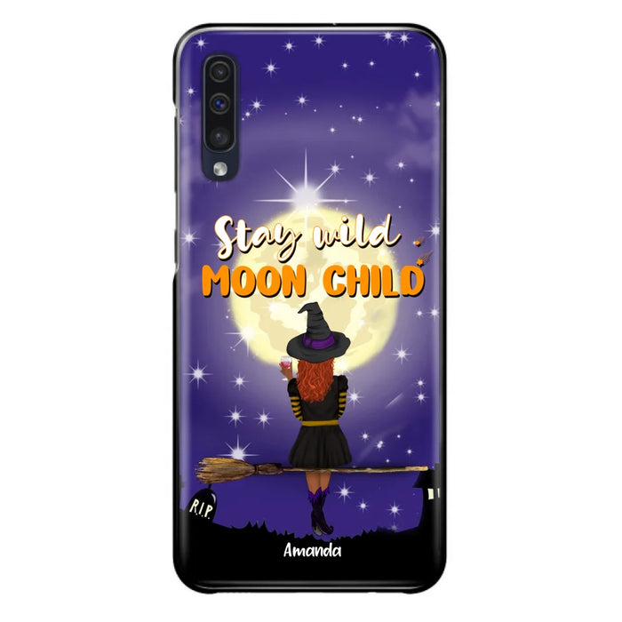 Custom Personalized Witchy Phone Case - Up to 3 Pets- Stay Wild Moon Child - Phone Case For iPhone, Samsung - OCEL9Z