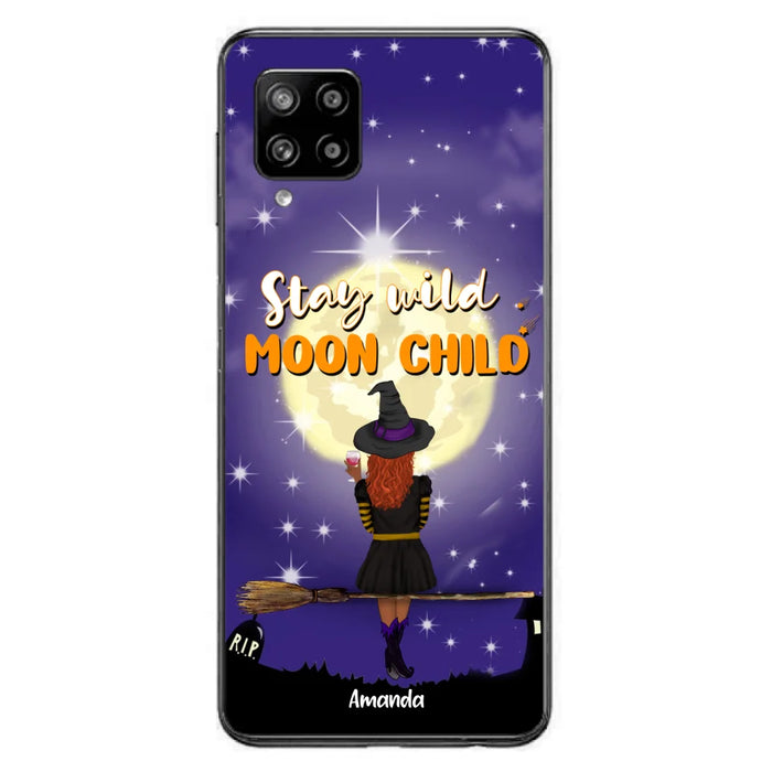 Custom Personalized Witchy Phone Case - Up to 3 Pets- Stay Wild Moon Child - Phone Case For iPhone, Samsung - OCEL9Z