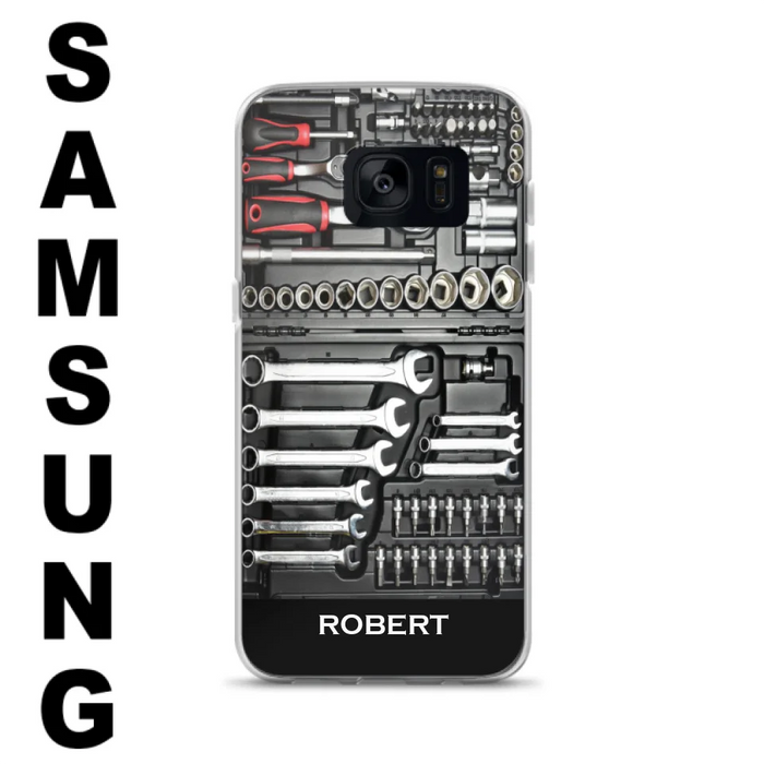 Custom Personalized Mechanic Toolbox Phone Case - Case For iPhone, Samsung And Xiaomi - RCT18X