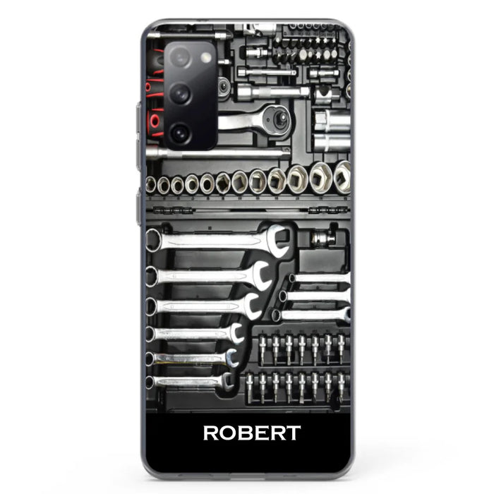 Custom Personalized Mechanic Toolbox Phone Case - Case For iPhone, Samsung And Xiaomi - RCT18X