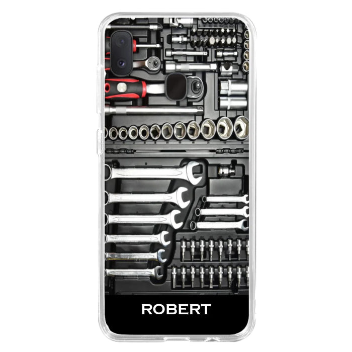 Custom Personalized Mechanic Toolbox Phone Case - Case For iPhone, Samsung And Xiaomi - RCT18X