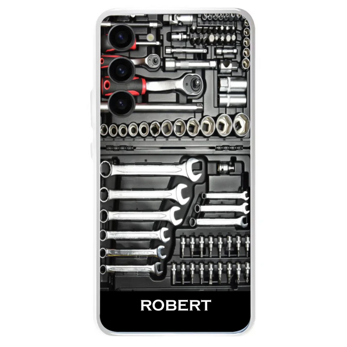 Custom Personalized Mechanic Toolbox Phone Case - Case For iPhone, Samsung And Xiaomi - RCT18X