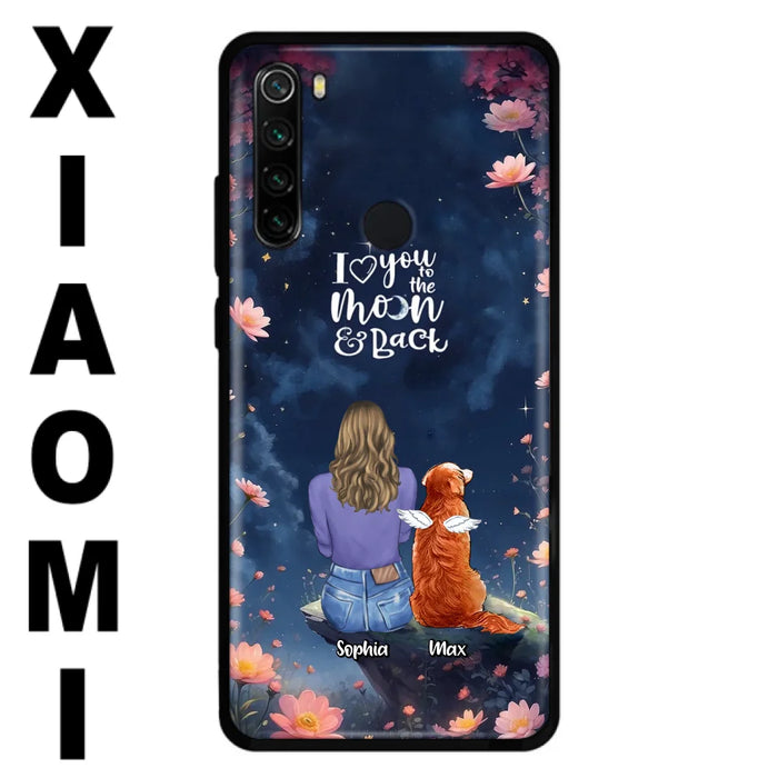 Custom Personalized Pet Phone Case - Gift Idea For Dog/ Cat/ Rabbit Owner - Case For Xiaomi/ Oppo/ Huawei - I Love You To The Moon & Back