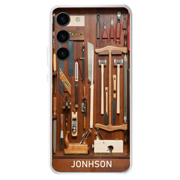 Custom Personalized Carpenter Toolbox Phone Case - Case For iPhone, Samsung And Xiaomi - J59VWE