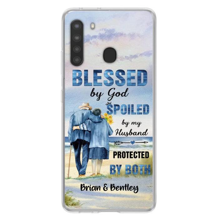 Custom Personalized Old Couple Phone Case - Best Gift Idea For Grandparents - Case For iPhone, Samsung and Xiaomi