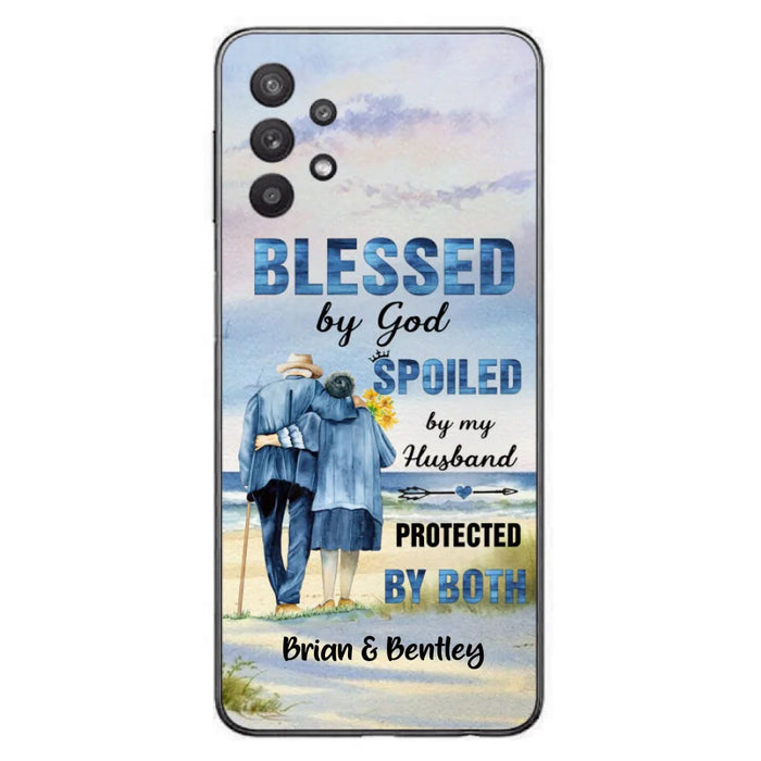 Custom Personalized Old Couple Phone Case - Best Gift Idea For Grandparents - Case For iPhone, Samsung and Xiaomi