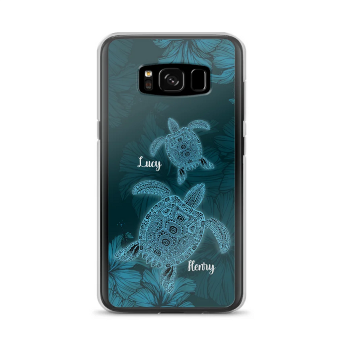 Custom Personalized Turtle Phone Case - Upto 6 Turtles - Case For iPhone, Samsung and Xiaomi