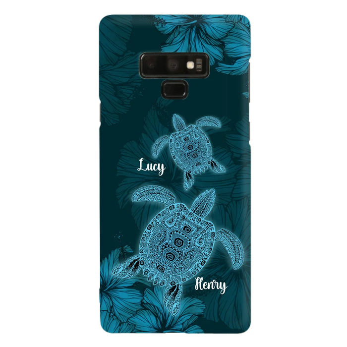 Custom Personalized Turtle Phone Case - Upto 6 Turtles - Case For iPhone, Samsung and Xiaomi