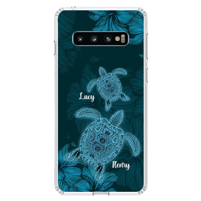 Custom Personalized Turtle Phone Case - Upto 6 Turtles - Case For iPhone, Samsung and Xiaomi