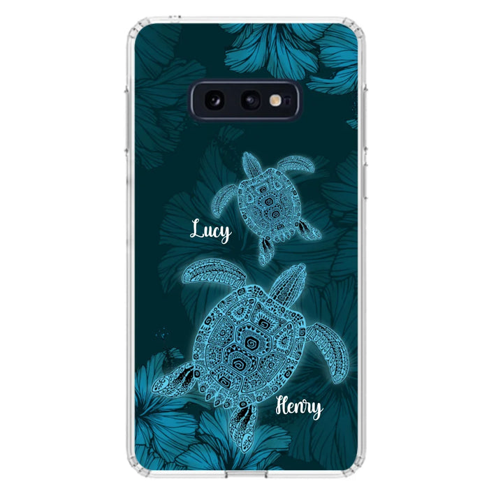 Custom Personalized Turtle Phone Case - Upto 6 Turtles - Case For iPhone, Samsung and Xiaomi