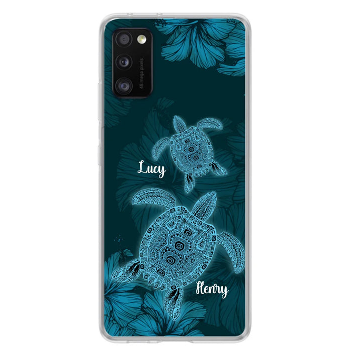 Custom Personalized Turtle Phone Case - Upto 6 Turtles - Case For iPhone, Samsung and Xiaomi