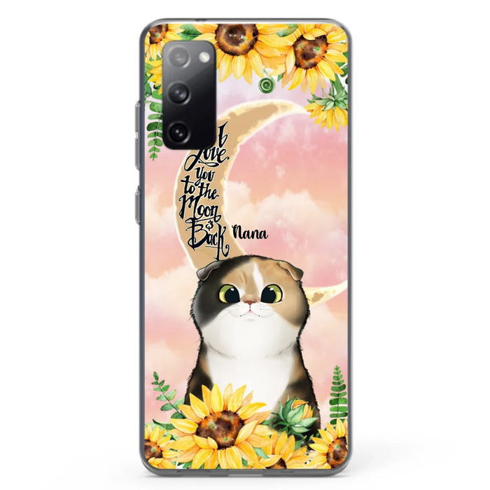 Custom Personalized Cat Phone Case - Best Gift Idea For Cat Lovers With Upto 7 Cats - Case For iPhone, Samsung and Xiaomi