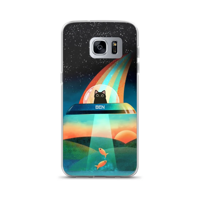 Custom Personalized Cat Phone Case - Gift For Cat Lovers - Case For iPhone, Samsung and Xiaomi with up to 3 Cats - EHTD0U