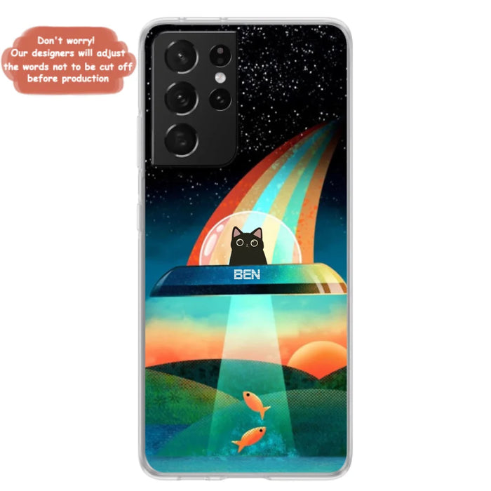 Custom Personalized Cat Phone Case - Gift For Cat Lovers - Case For iPhone, Samsung and Xiaomi with up to 3 Cats - EHTD0U