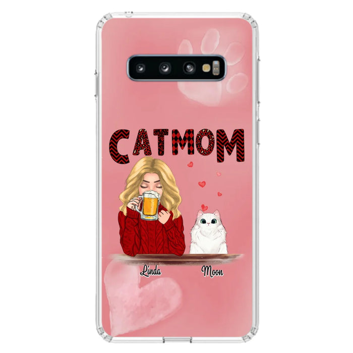 Custom Personalized Pet Mom Phone Case - Best Gift Idea For Pet Lovers With Upto 4 Pets - Case For iPhone, Samsung and Xiaomi