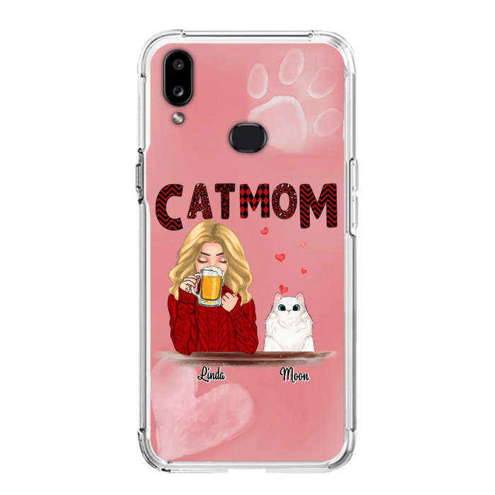 Custom Personalized Pet Mom Phone Case - Best Gift Idea For Pet Lovers With Upto 4 Pets - Case For iPhone, Samsung and Xiaomi