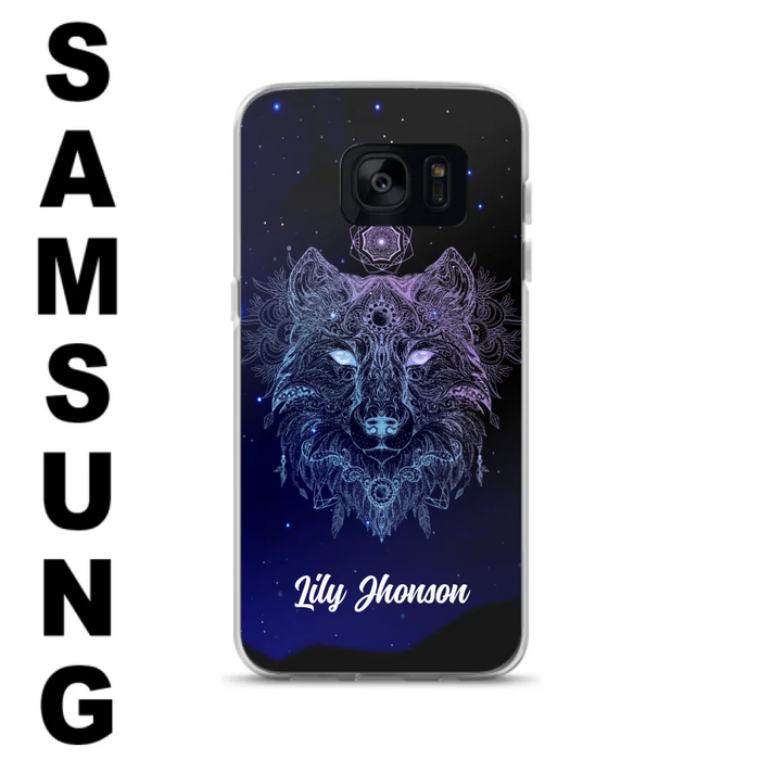 Custom Personalized Wolf Mandala Phone Case - Best Gift For Wolf Lover's - Case For iPhone, Samsung and Xiaomi - TOMO90