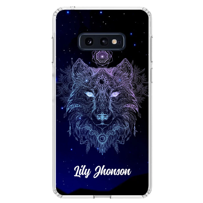 Custom Personalized Wolf Mandala Phone Case - Best Gift For Wolf Lover's - Case For iPhone, Samsung and Xiaomi - TOMO90