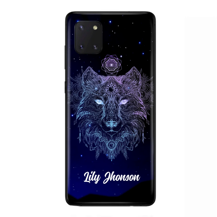 Custom Personalized Wolf Mandala Phone Case - Best Gift For Wolf Lover's - Case For iPhone, Samsung and Xiaomi - TOMO90