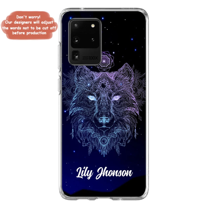 Custom Personalized Wolf Mandala Phone Case - Best Gift For Wolf Lover's - Case For iPhone, Samsung and Xiaomi - TOMO90