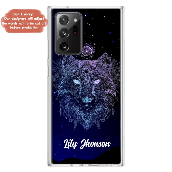 Custom Personalized Wolf Mandala Phone Case - Best Gift For Wolf Lover's - Case For iPhone, Samsung and Xiaomi - TOMO90