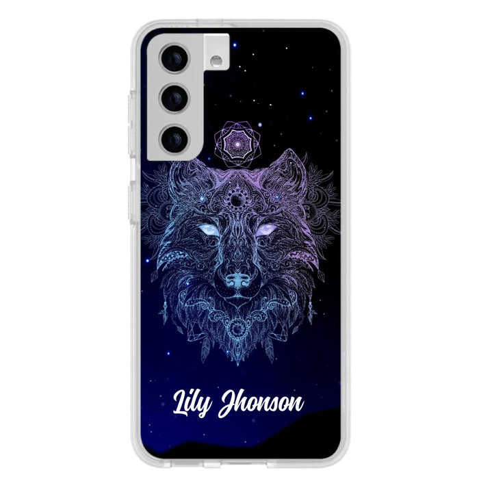 Custom Personalized Wolf Mandala Phone Case - Best Gift For Wolf Lover's - Case For iPhone, Samsung and Xiaomi - TOMO90