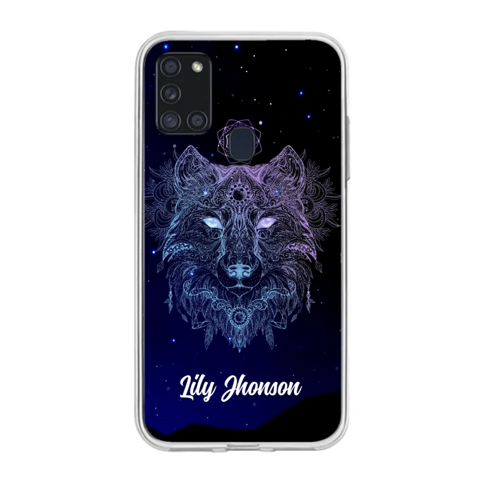 Custom Personalized Wolf Mandala Phone Case - Best Gift For Wolf Lover's - Case For iPhone, Samsung and Xiaomi - TOMO90