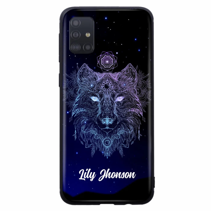 Custom Personalized Wolf Mandala Phone Case - Best Gift For Wolf Lover's - Case For iPhone, Samsung and Xiaomi - TOMO90