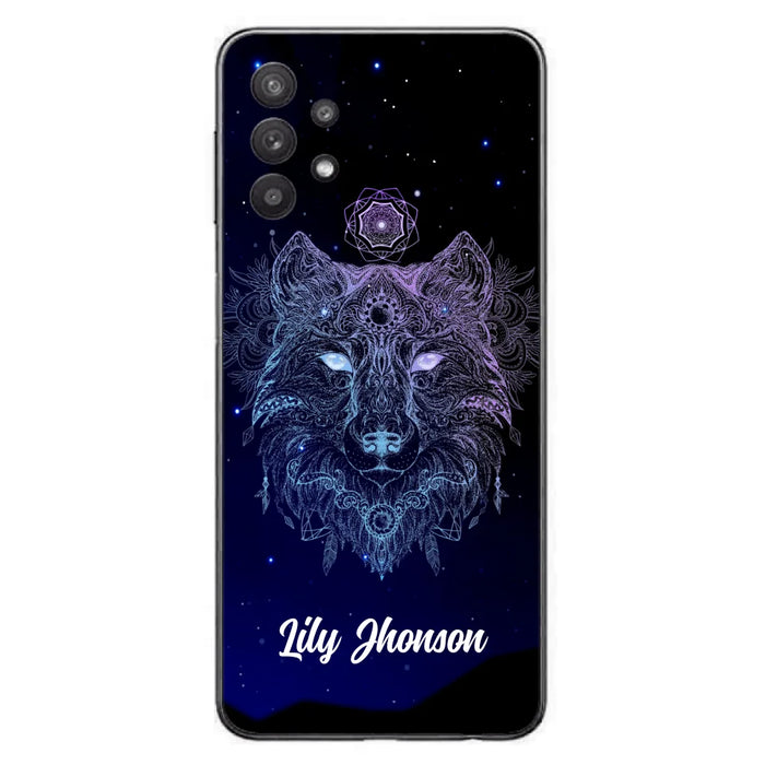 Custom Personalized Wolf Mandala Phone Case - Best Gift For Wolf Lover's - Case For iPhone, Samsung and Xiaomi - TOMO90