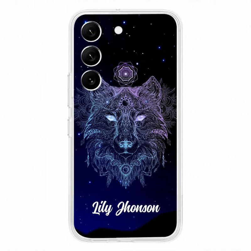 Custom Personalized Wolf Mandala Phone Case - Best Gift For Wolf Lover's - Case For iPhone, Samsung and Xiaomi - TOMO90