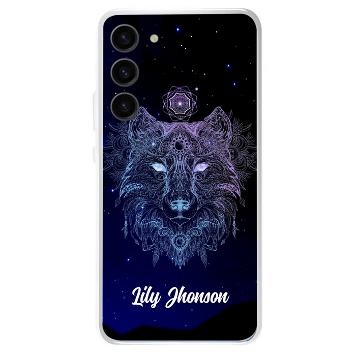 Custom Personalized Wolf Mandala Phone Case - Best Gift For Wolf Lover's - Case For iPhone, Samsung and Xiaomi - TOMO90