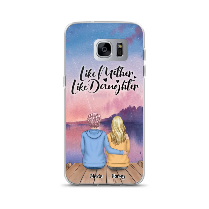 Custom Personalized Mom Phone Case - Gifts For Dog Lovers With Upto 3 Dogs - Like Mother Like Daughter