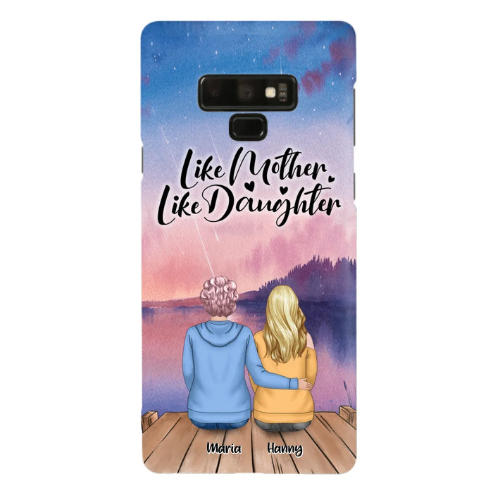 Custom Personalized Mom Phone Case - Gifts For Dog Lovers With Upto 3 Dogs - Like Mother Like Daughter