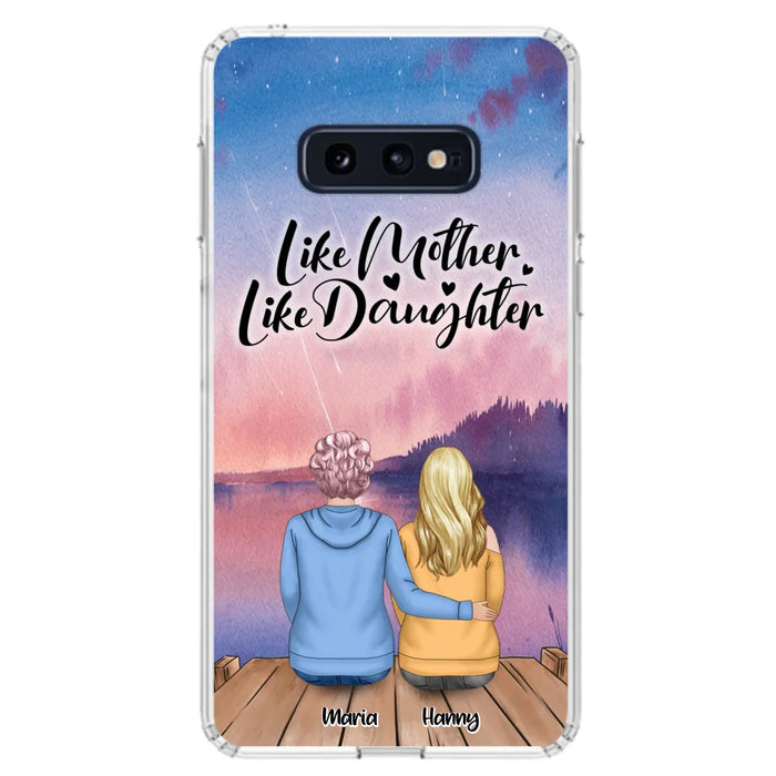 Custom Personalized Mom Phone Case - Gifts For Dog Lovers With Upto 3 Dogs - Like Mother Like Daughter