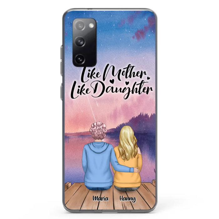 Custom Personalized Mom Phone Case - Gifts For Dog Lovers With Upto 3 Dogs - Like Mother Like Daughter